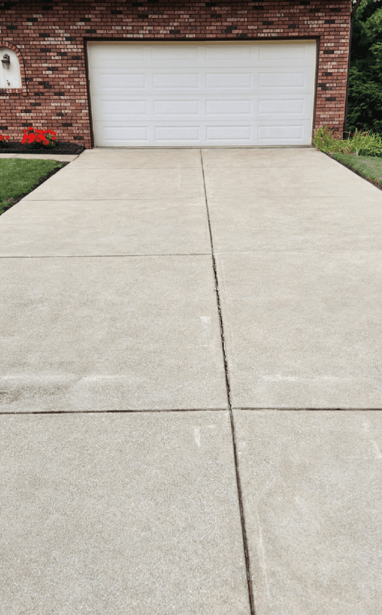 Driveway Cleaning after