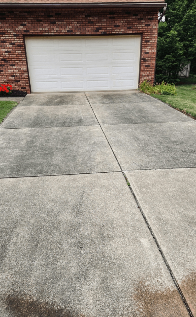 Driveway Cleaning before